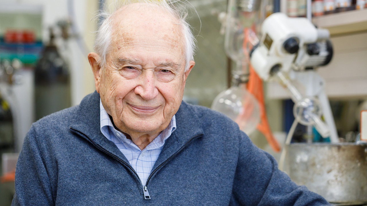 A world pioneer in cannabis research, Raphael Mechoulam helped form the Hebrew University Multidisciplinary Center for Cannabinoid Research in 2017. (Photo/JTA-Yoram Aschheim-Hebrew University)